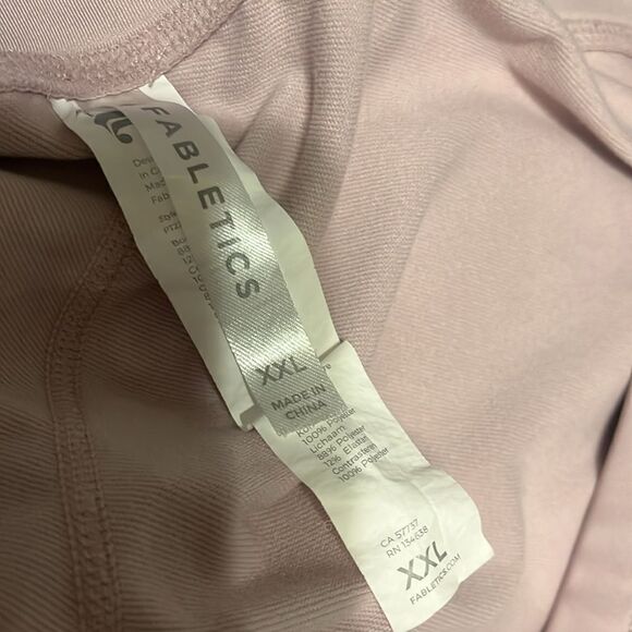 Fabletic soft pink pocketed exercise pants - Picture 3 of 3